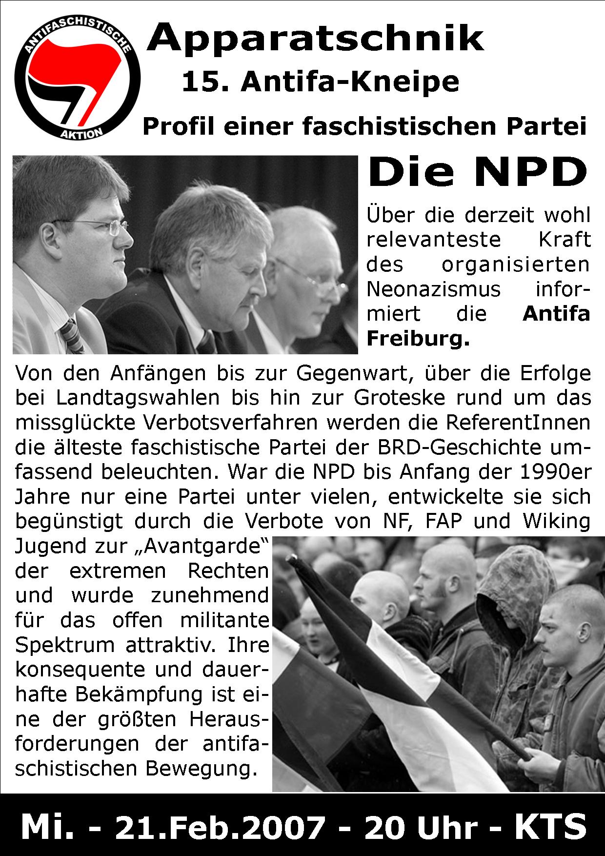 Apparatschnik Die 15 Antifa Kneipe Antifa Freiburg